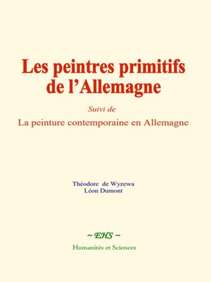 cover image of Les peintres primitifs de l'Allemagne